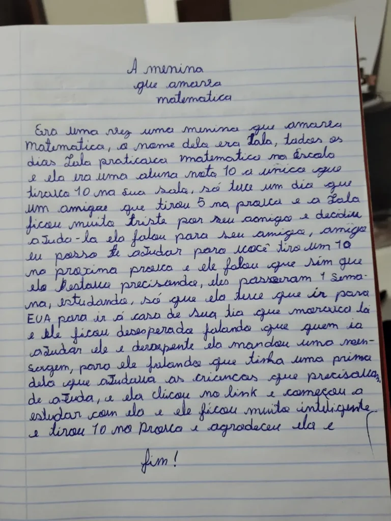 A menina que amava as matematicas